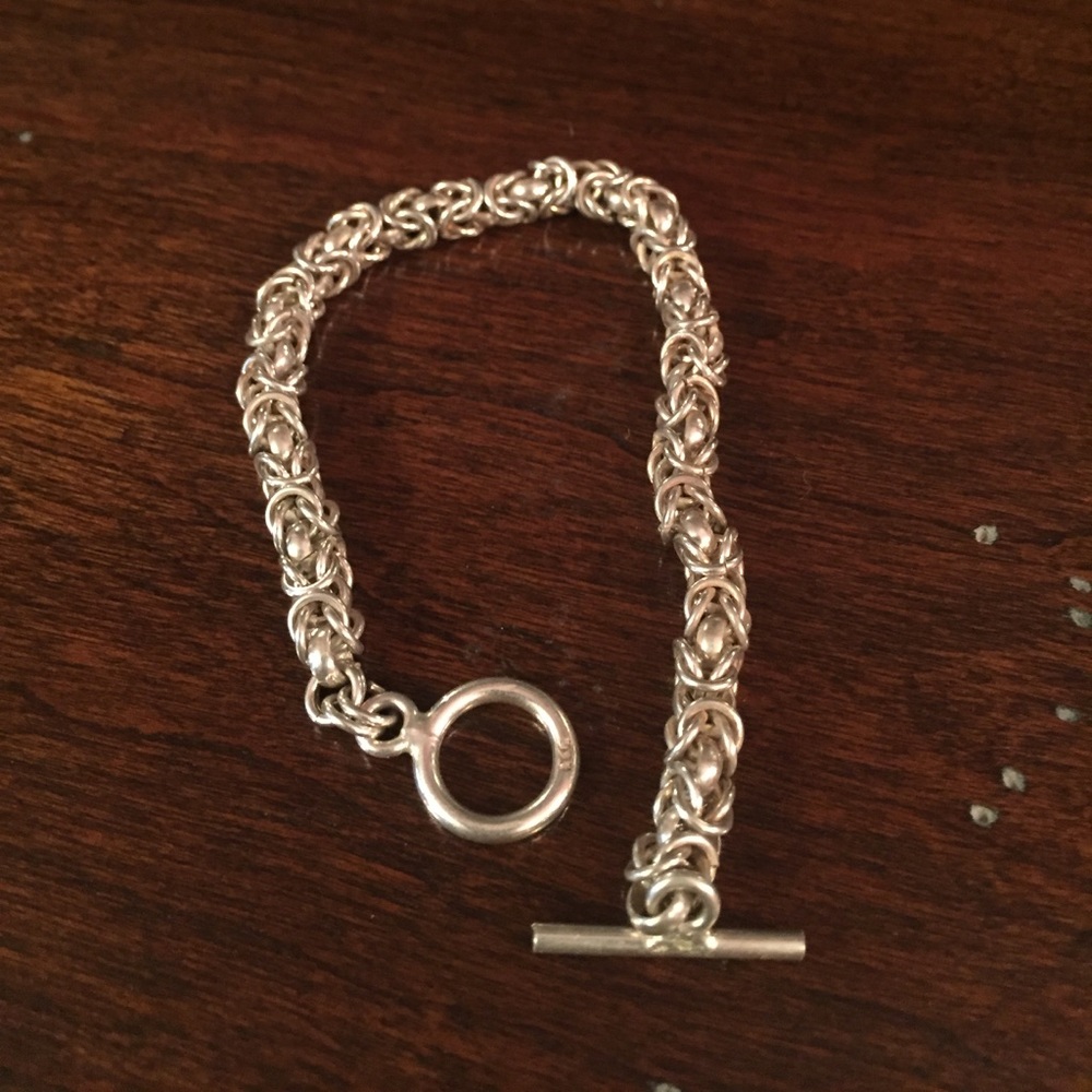 Intricate Sterling Silver Bracelet